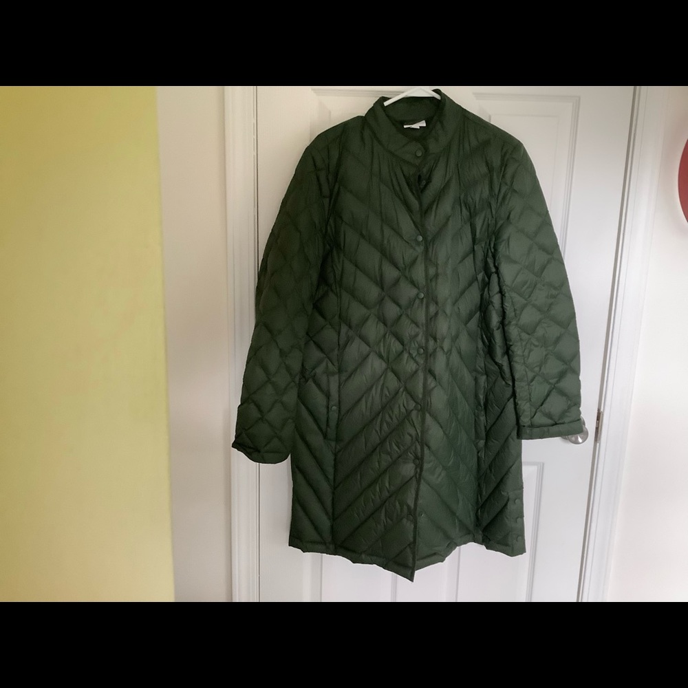 J Jill long down fall coat